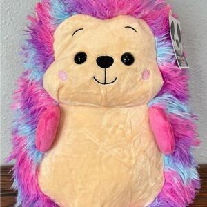 Peek-A-Boo Toys Tie-Dye Plush Hedgehog, Pink Blue Purple, BNWT